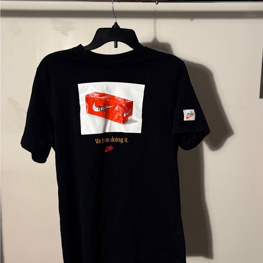 Nike Black Tee with Red Graphic